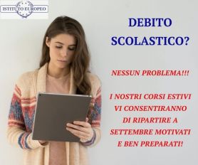 CORSI DI RECUPERO DEL DEBITO SCOLASTICO